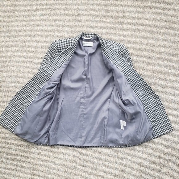 Vintage 'Tweed' Blazer Women's 6 Black & White Liz Claiborne Collection - Picture 3 of 11